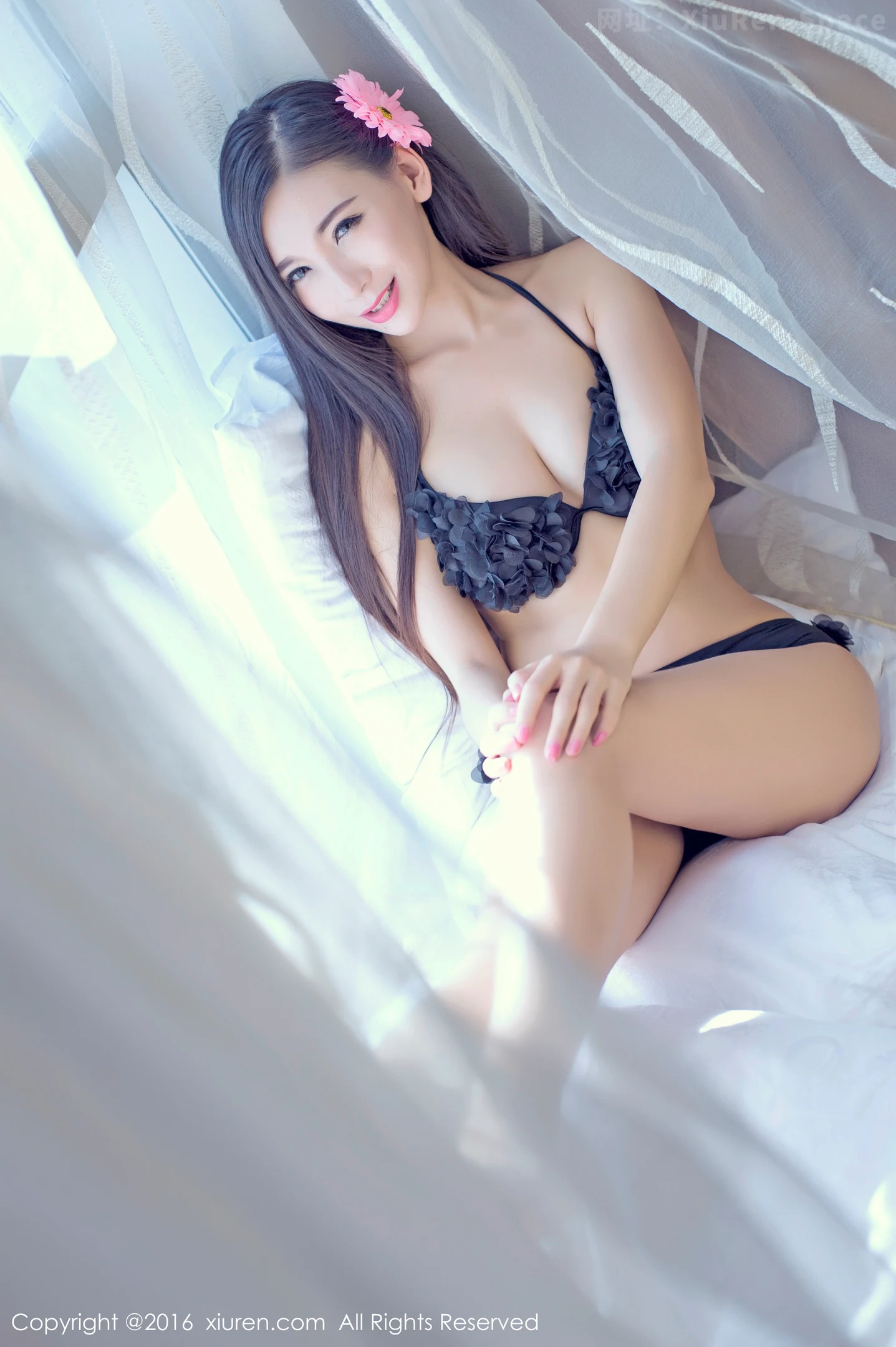 图片[3]-[XiuRen秀人网]VOL.605 嫩模赵颖性感黑色羽毛内衣秀完美身材迷人美胸妩媚写真48P-秀人网官方网站